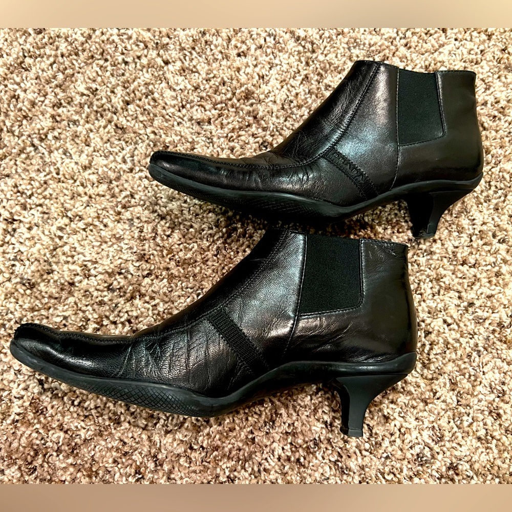 Prada Black Low Kitten Heel Boot